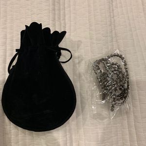 Long Rhinestone(?) necklace